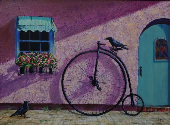 Penny Farthing Uber 12x16 $825 at Hunter Wolff Gallery